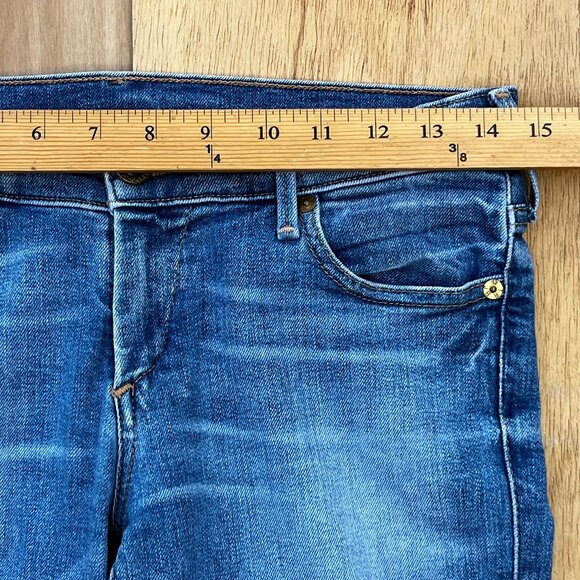 TRUE RELIGION CASEY LOW RISE SUPER SKINNY CROP WOMEN’S JEANS sz 26 Stretch - Picture 13 of 16
